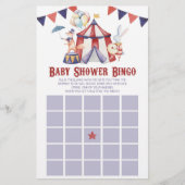 Circus Carnival Bingo Baby Showspiel Briefpapier (Vorderseite)
