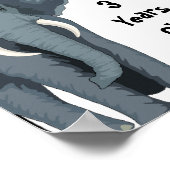 Circus Carnival Custom Geburtstag Poster (Ecke)