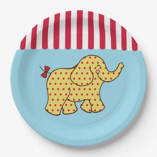Circus Carnival Elephant Party Paper Teller (Vorderseite)