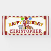 Circus Carnival Geburtstag Banner (Horizontal)