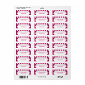 Circus Carnival Geburtstags-Rücksendeadressen-Aufk (Vorne)