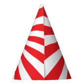 Circus Carnival Red und Blue Birthday Hat Partyhütchen (Rückseite)