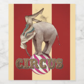 Circus Carnival  Weinetikett (Einzelnes Label)