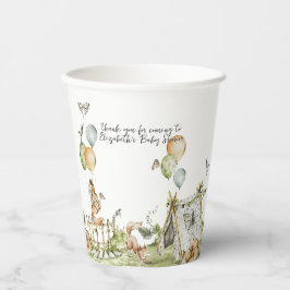 Circus Carnival | Woodland Forest Baby Dusche Pappbecher