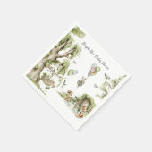 Circus Carnival | Woodland Forest Baby Dusche Serviette (Ecke)