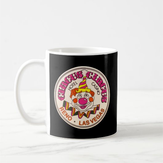 Circus Circus Casino Hotel Clown Kaffeetasse (Links)