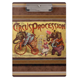 Circus Clipboard Klemmbrett