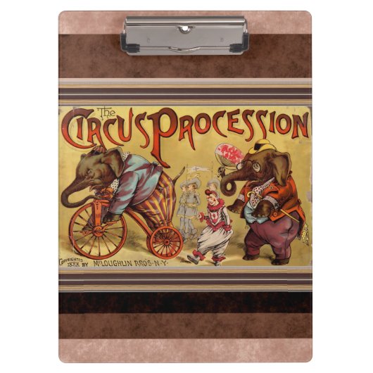 Circus Clipboard Klemmbrett (Vorderseite)