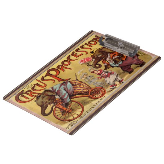 Circus Clipboard Klemmbrett (Schrägansicht)