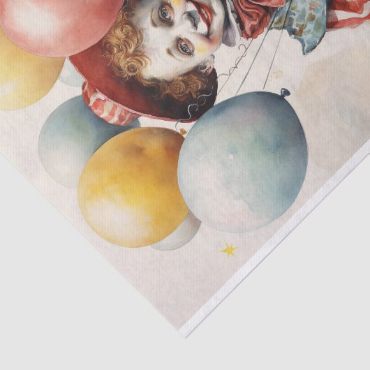 Circus Clown 1 Decoupage Paper Seidenpapier (Ausschnitt)