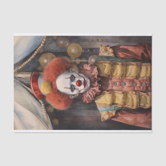 Circus Clown 3 Decoupage Paper Seidenpapier (Vorderseite)