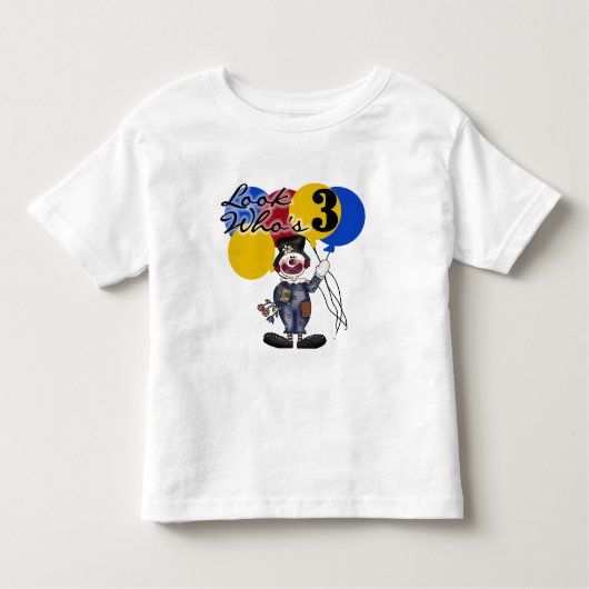 Circus Clown 3. Geburtstag Tshirts und Geschenke (Vorderseite)