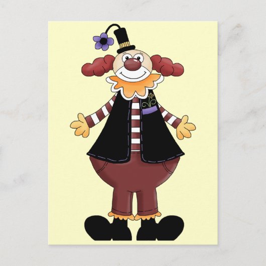 Circus Clown Act Postkarte (Vorderseite)