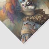 Circus Clown Couple Decoupage Seidenpapier (Ausschnitt)