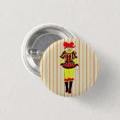 Circus Clown Frauenseitenshow Freak Horror Gothic  Button (Vorne & Hinten)