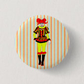 Circus Clown Frauenseitenshow Freak Horror Gothic  Button (Vorderseite)
