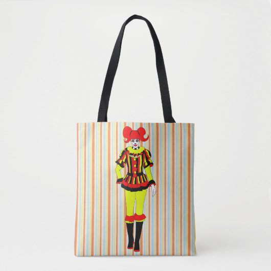 Circus Clown Frauenseitenshow Freak Horror Gothic  Tasche (Vorderseite)