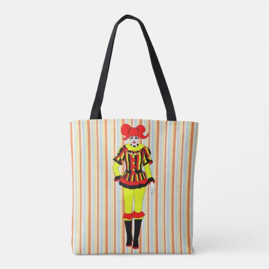 Circus Clown Frauenseitenshow Freak Horror Gothic  Tasche (Rückseite)