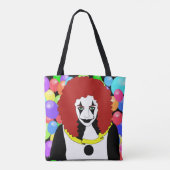 Circus Clown Girl Side Ausstellung Horror Gothic A Tasche (Rückseite)