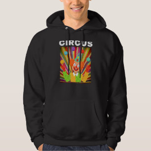 Circus Clown Graphics for Circus Party Hoodie