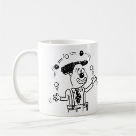 Circus Clown Juggler ist Juggling Balls Kaffeetasse