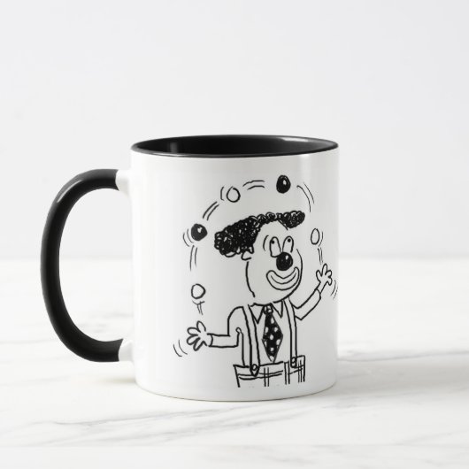Circus Clown Juggler Juggling Balls Tasse (Links)