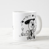 Circus Clown Juggler Jumbo-Tasse (Vorderseite Rechts)