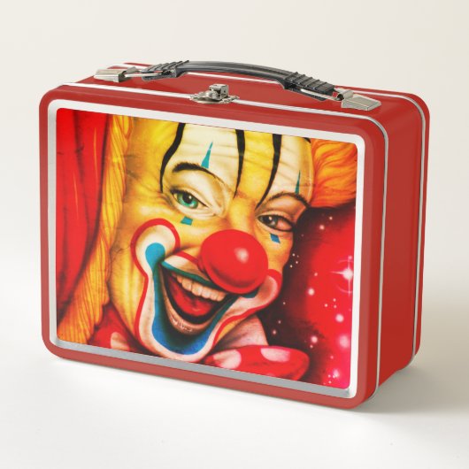 Circus Clown Metall Brotdose (Vorderseite)