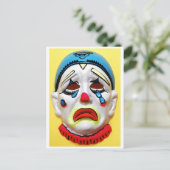 Circus Clown Postkarte (Stehend Vorderseite)
