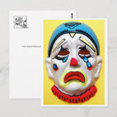 Circus Clown Postkarte (Vorne/Hinten)