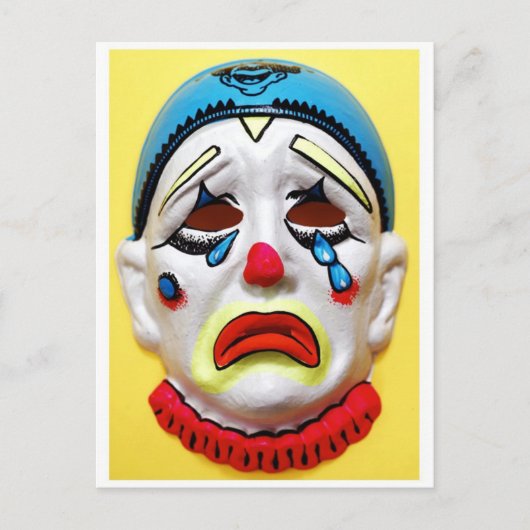Circus Clown Postkarte (Vorderseite)
