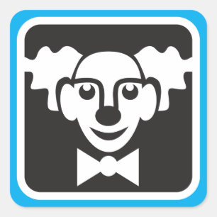 Circus Clown Symbol Stickers