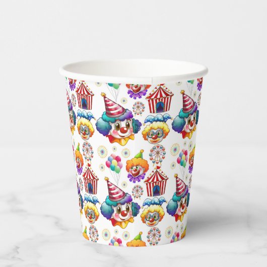 Circus-Clowns Pappbecher (Rechts)