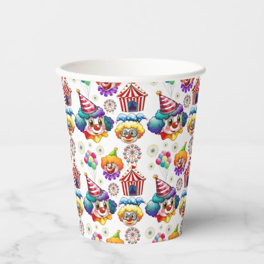 Circus-Clowns Pappbecher (Vorderseite)