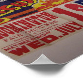 Circus, Clyde Beatty und Cole Bros Retro Theater Poster (Ecke)