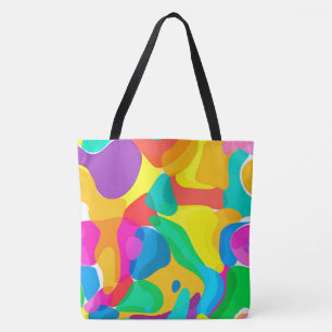 Circus Colors Chaos Abstrakt Art Muster Grosses To Tasche
