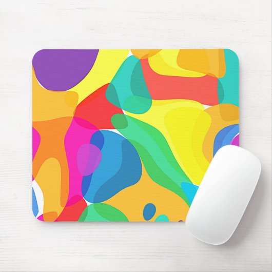 Circus Colors Chaos Abstrakt Art Muster Mousepad (Mit Mouse)