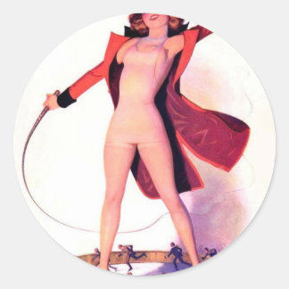 Circus Days Filmspass Vintage Kunst Runder Aufkleber