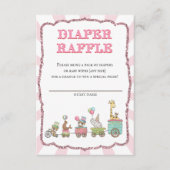 Circus Diaper Raffles Tickets Begleitkarte (Vorderseite)