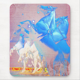 Circus Digital Art Pferde Mousepad