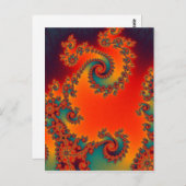 Circus Double Spiral Postcard Postkarte (Vorne/Hinten)