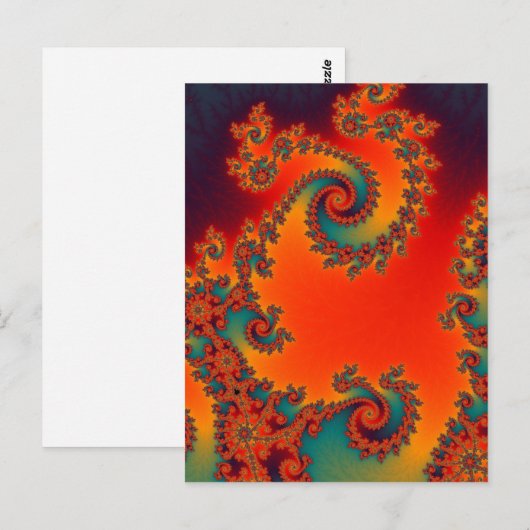 Circus Double Spiral Postcard Postkarte (Vorne/Hinten)