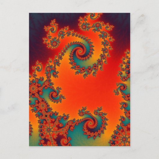 Circus Double Spiral Postcard Postkarte (Vorderseite)