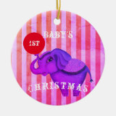 Circus Elephant (1. Baby) Keramik Ornament (Vorne)