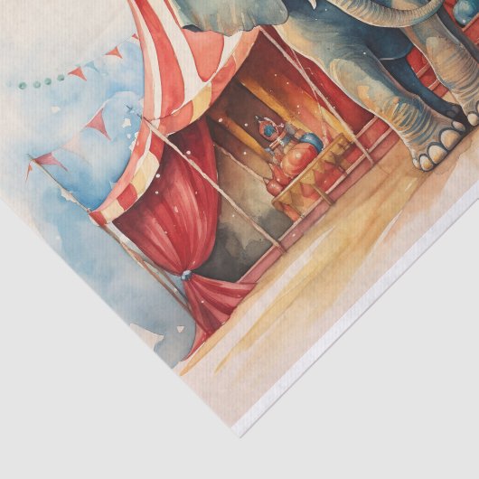 Circus Elephant 1 Decoupage Paper Seidenpapier (Ausschnitt)