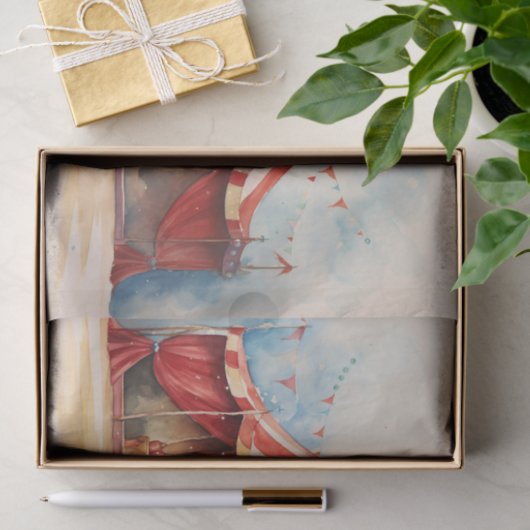 Circus Elephant 1 Decoupage Paper Seidenpapier (Geschenk)