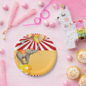 Circus Elephant auf Ball Carnival Baby Dusche Part Pappteller (Party)