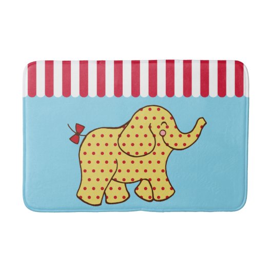 Circus Elephant Bath Mat Badematte (Vorderseite)