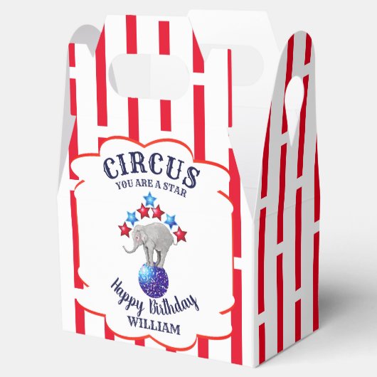 Circus Elephant Birthday Geschenkschachtel (Geöffnet)