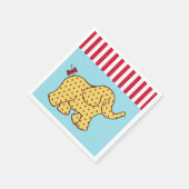Circus Elephant Birthday Party Napkins Serviette (Ecke)
